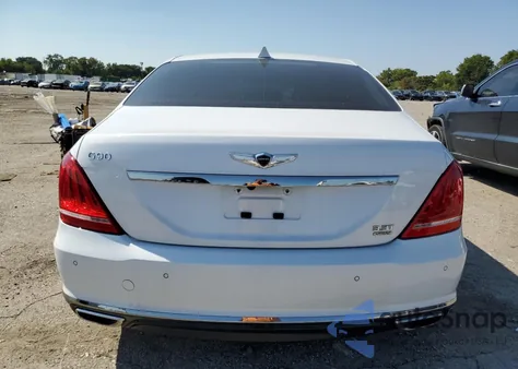 2018 Genesis G90 Premium z USA, uszkodzony, nr VIN KMHG34JA6JU039685